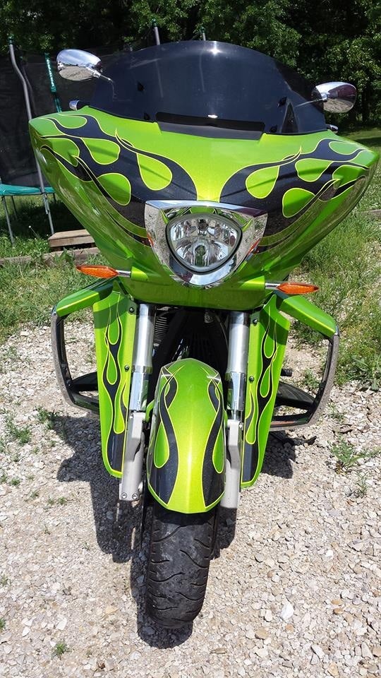 victory cross country tour fairing wind deflectors